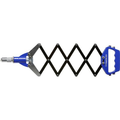 Strumento per inserimento di rivetti a occhiello SN 2 L. chiuso: 310 mm, aperto: 810 mm, campo di lavoro: 3-6,4 mm (1/2)