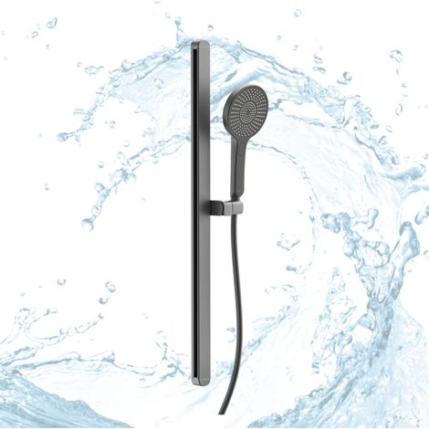 Duschset Brauseset Raio Aluminium Handbrause Stange und Schlauch anthrazit (1/5)