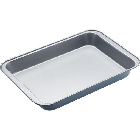 KitchenCraft Brat- und Backblech mit Antihaftbeschichtung, lebensmittelecht, gefrierfest, 37 x 25 x 4,5 cm