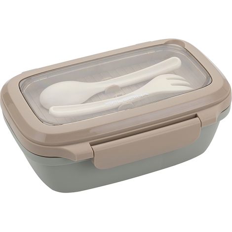 Lunchbox mit Löffel und Gabel, 1 l, grün
