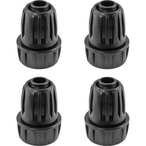 Conector de manguera de riego por goteo de 4 piezas, adaptador de manguera para grifo de jardín (1/3)