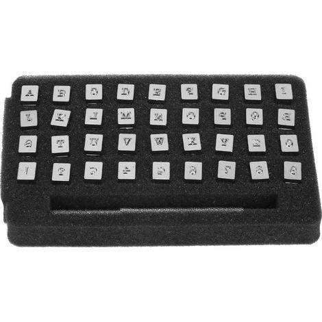 Kit de poinçons pour cuir, poinçon à lettres, poinçon à chiffres, poinçon à tamponner, kit de poinçons à tamponner (3,5 mm)