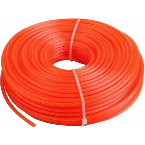 Filo universale per decespugliatore, filo in nylon da 3,0 mm, filo in nylon per decespugliatore ad alta resistenza per tosaerba con testina a urto, giardinaggio (quadrato, 3 mm)