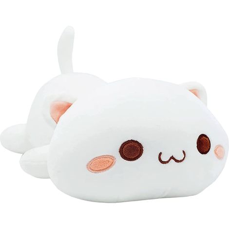 JSSEVN-Oreiller en Peluche, Coussin Poupée Chat Mignon, Jouet d'anime Doux Cartoon, Traversin Oreiller de Canapé-lit Sommeil
(1/5)