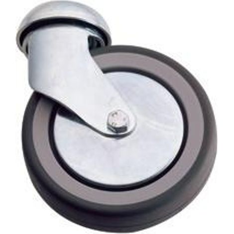 PROVOST - Roulette pivotante caoutchouc pour chariot multiservices - Ø 125 mm