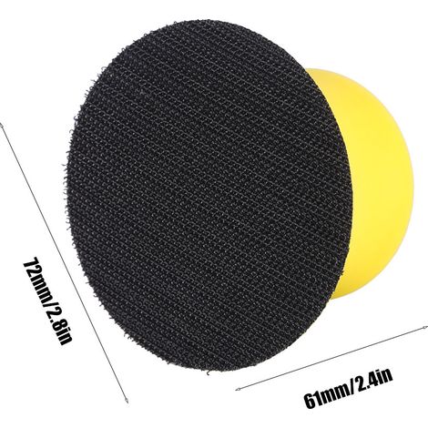 Runde, beflockte Schleifscheibe (2/3/4/5 Zoll) für Handschleifer, Polierscheibe empfohlen für die Verwendung mit dem Handschleifer GS09879 mit Schleifpapier. (1/5)
