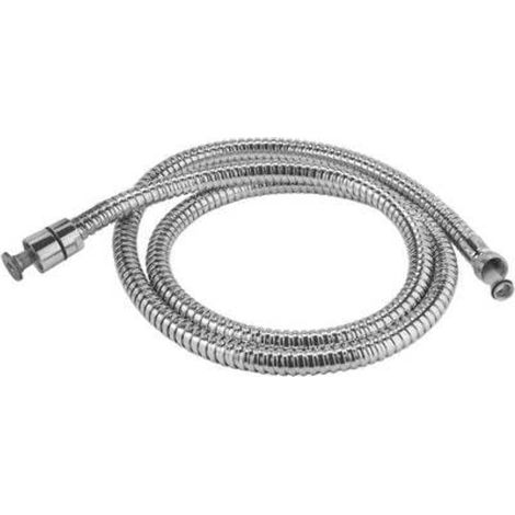 1 - Flexible De Douche - Raccord Conique - Double Sertissage F 1/2 X F 3/8 - Pour Salle De Bain Chromé 150cm