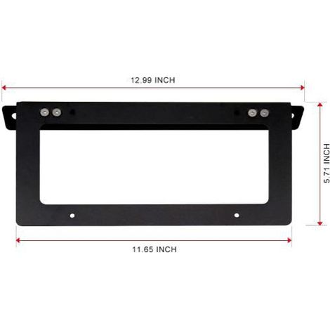 Compatible avec le cadre de plaque d'immatriculation avant en alliage d'aluminium pour Ford Bronco version tout-terrain (véhicules aux spécifications américaines 2021-2022). (1/4)