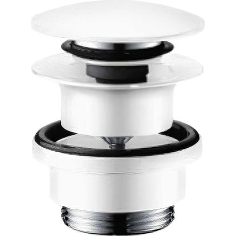 Hansgrohe Ablaufgarnituren - Ablaufgarnitur Push-Open für Waschtisch- und Bidetarmaturen, weißmatt 50100700 (1/2)