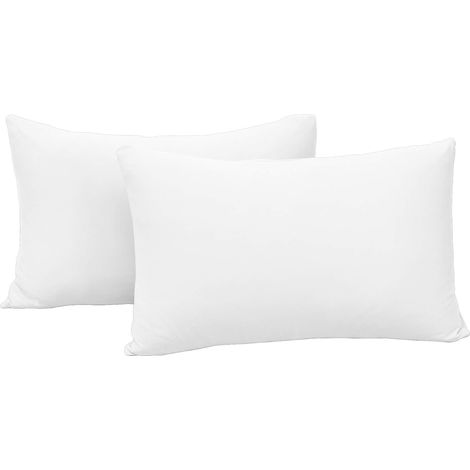 Taies d'oreiller standard (2 pièces par lot) - Taies d'oreiller imperméables à fermeture éclair, anti-acariens, anti-bactériennes, anti-allergiques et anti-poussière (1/5)