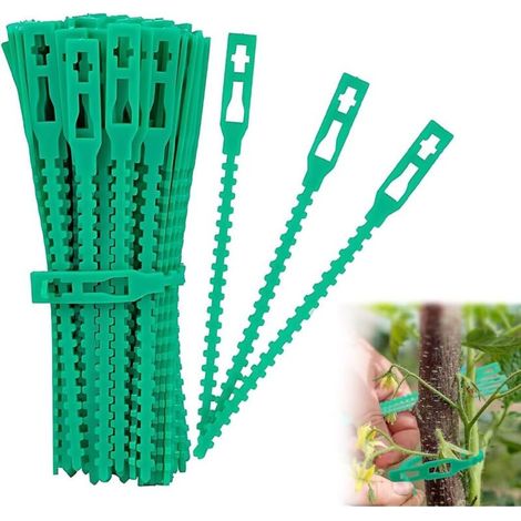 50 Pièces Attache de Plante Liens Réglables de Jardinage, Attache et Soutien pour Plantes, Aider à Soutenir Les Plantes et Arbuste, Attaches De Torsion En Plastique Flexible (Fixation 13.5 cm) (1/5)