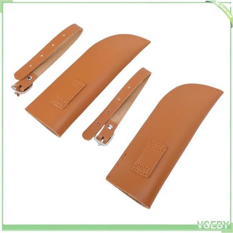 Porte-drapeau équestre - FAFEICY - PU Cuir - Sangle réglable - Marron - Compact & portable (1/4)