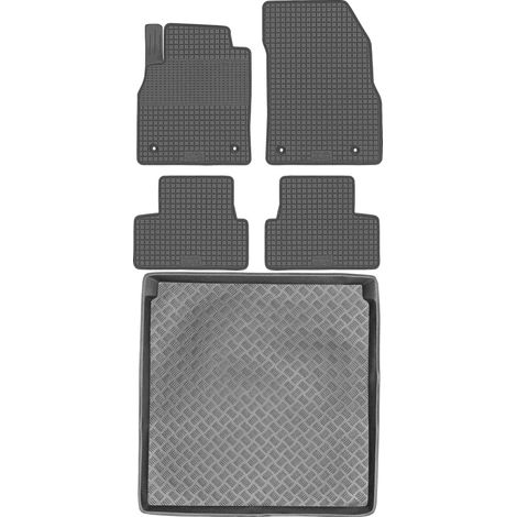 Juego de alfombrillas de goma para coche y maletero para Opel Astra IV J Kombi (2010-2015).