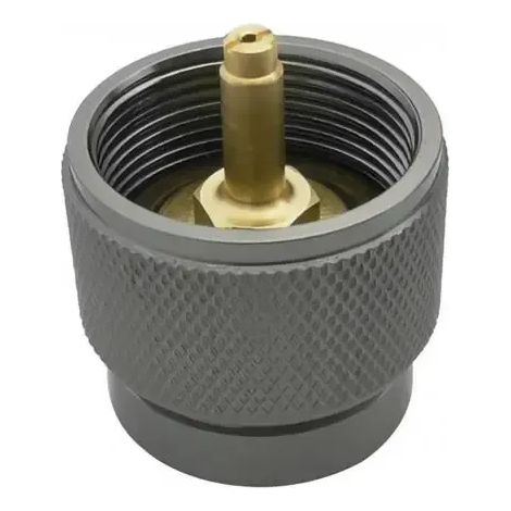 Adaptateur de brûleur pour réchaud de camping/randonnée, cylindrique, en alliage d'aluminium, compatible avec les réchauds de cuisine portables à gaz propane en bouteille. (1/5)