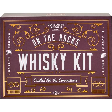 Kit Whisky con Pietre Refrigeranti e Bicchieri Gentlemen's Hardware