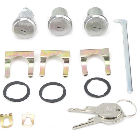 Door lock cylinder and key for Chevrolet Camaro 654394765282 (1/5)