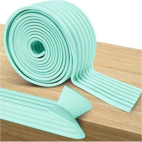 Protection de table et de chaise - 2 m de long - Rose, version épaisse - Protection des bords - Doux et sûr - Prévient les chocs (1/5)