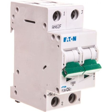 Eaton Leitungsschutzschalter C 6A 440V weiß PLSM-C6/2-MW