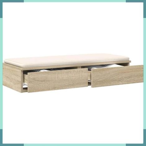 Tiroirs de lit - 866925 - Chêne sonoma - 2 tiroirs - 80 x 36,5 x 16,5 cm (1/5)