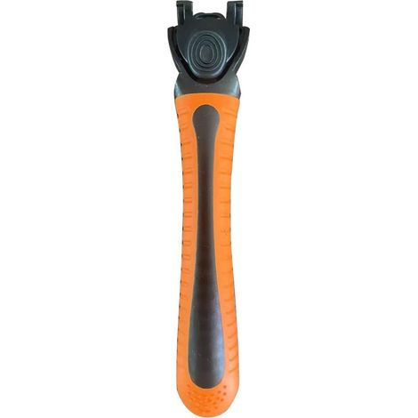 Lames de rasoir triple pour hommes – Compatible avec rasoirs Gillette (1 manche à interrupteur orange) – Compatible avec la gamme Gillette – Rasage doux et précis – Protection contre irritations – Ins (1/4)