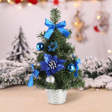 décor d'arbre de Noël Décoration d'arbre de noël de table, arbre de noël artificiel avec ornements pour deco decors (1/4)