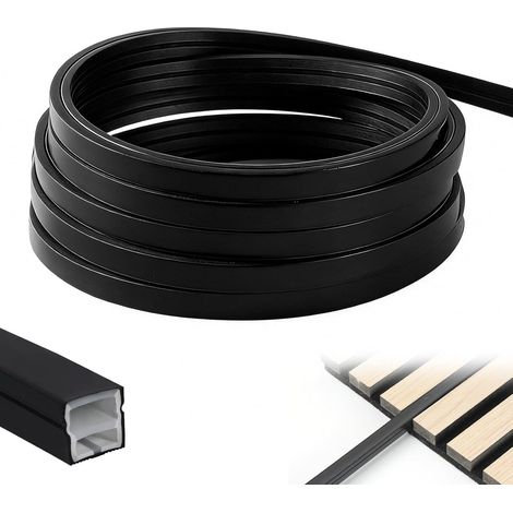 Profil LED en Silicone Flexible,Profilé LED 5m,Encastré LED pour Panneau Acoustique,Profilé en Silicone Flexible,Bande LED,pour Plafond,Placard,Bar,éclairage de Panneaux (1/5)