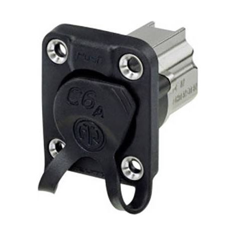 Neutrik Presa passante da pannello NE8FDX-P6-W Presa Numero di poli 8P8C Nero 1 pz.