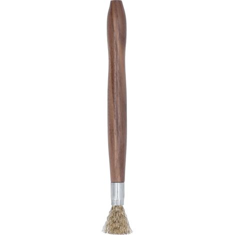Brosse métallique durable en acier antirouille manche en bois outil professionnel de nettoyage pour bonsaï et plantes en pot (1/5)