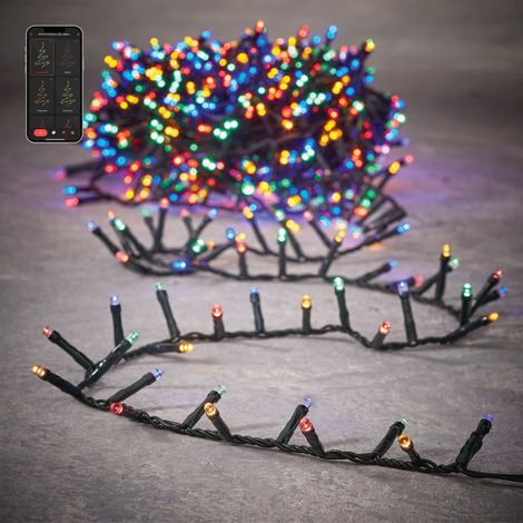 Luca Lighting Lumières de sapin de Noël Multicolores H3xl0.5xL2000cm (1/3)