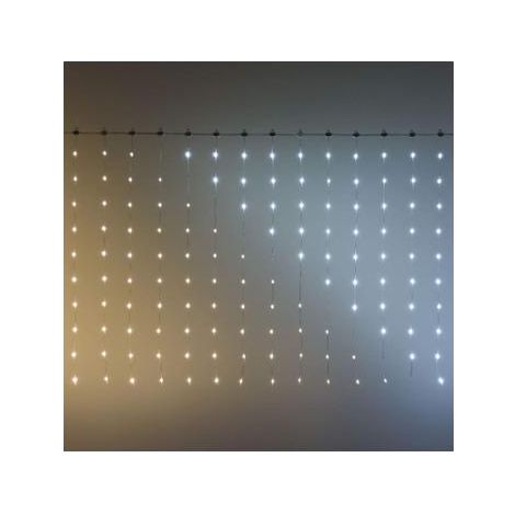Tenda luminosa 300 luci pixel led di Natale cascata da interno ed esterno 300 cm (1/5)