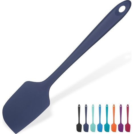 Großer Silikon Spatel 29cm, 315℃ hitzebeständig, Nachtblau