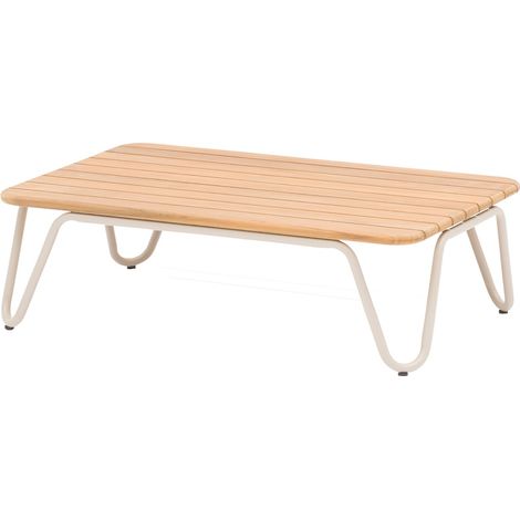 PROLOISIRS Table basse RIVA - Blanc Teck