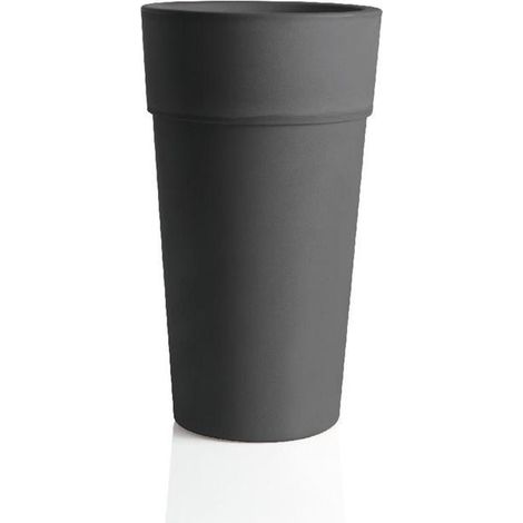Pot de fleur en plastique "Cono sensation"- Gris Antharcite - D 50 x H 87,5 cm - Livraison gratuite