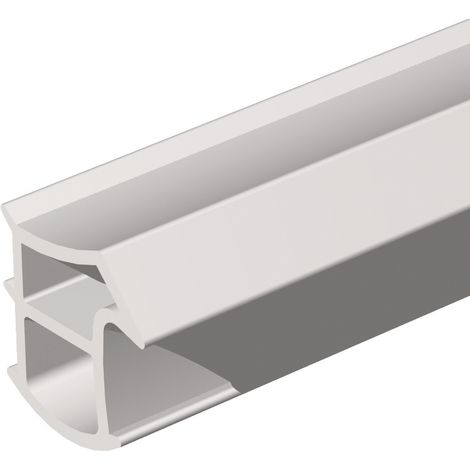 Paraspiffero a battente K2154 L.5m per inserimento PVC bianco e nero