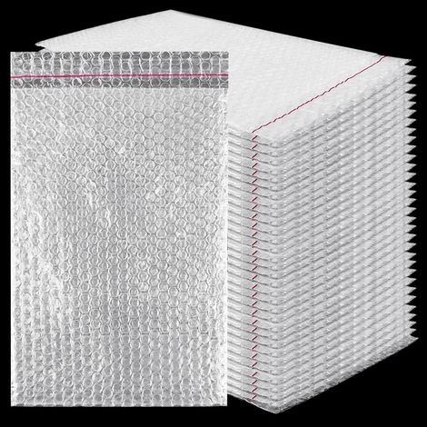 Bubble Bags Self Adhesive Bubble Bags 8x12 Inch Bubble Mailers Bubble Bags Packaging Material for Shipping Packaging Shock Resistant Padding 50 Pack (1/5)
