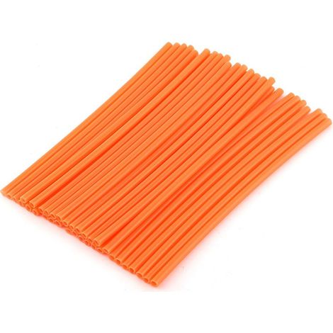 36pcs roue à rayures Protector Motocross Rims Skins Off Road Motorcycle Guard Wraps Kit Orange (1/5)
