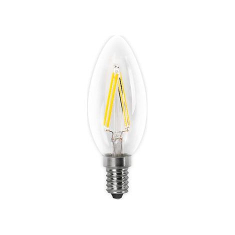 LAMPADINA LED FILAMENTO CANDELA TRASPARENTE E14 4W 400LM