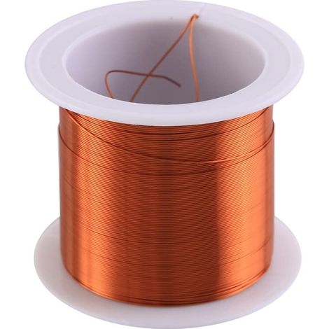 Fil de Cuivre Emaillé, 0.3mm 40 m Fil de Bobinage d'aimant de Bobine de Cuivre Emaillé, pour Bobine Magnétique de Haut-parleur de Transformateur de Moteur (1/5)