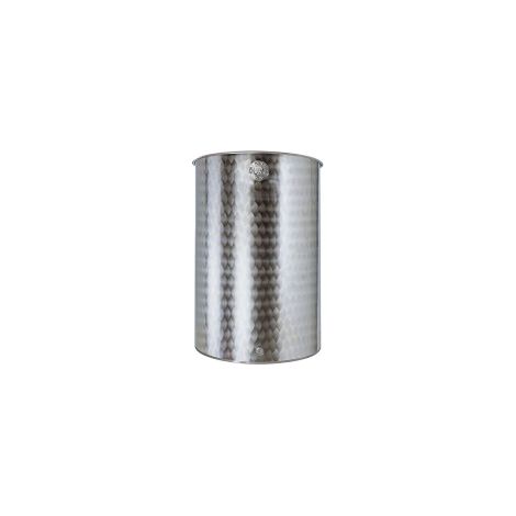 Botte Belvivere 100 lt fusto in acciaio inox con tappo serbatoio per vino olio birra acqua contenitore alimenti made in Italy Acciaio Inox LT 100 -  46 - H69 - 1/2"