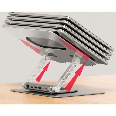 UNITEK STANCTOP STAND CON EL HUB USB-C DETAPABLE (1/5)