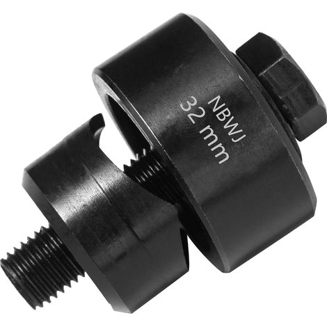 Perforatrice en Métal Diamètre 32 mm Hexagonale Emporte-Pièce pour Évier Inox Ouvre-Trous Perforateur de Trous en Tôle de Acier pour évier, Plaque en Acier, Inoxydable, Métal (1/5)