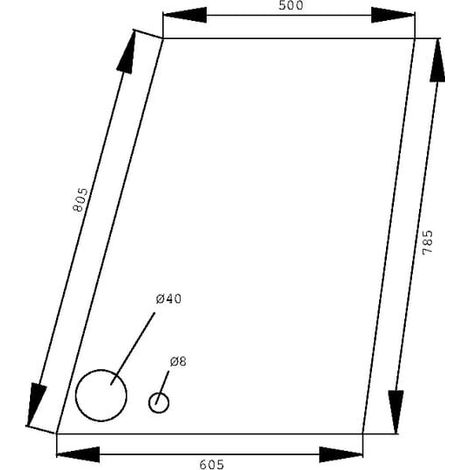 Vetro portiera superiore UNIVERSALE D6906