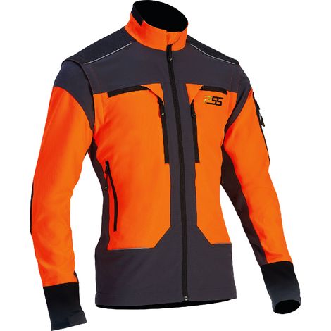 PSS Funktionsjacke X-treme Vario Orange/Grau Größe S