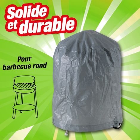 Housse de protection spéciale pour barbecue de forme ronde - Titanium (1/2)