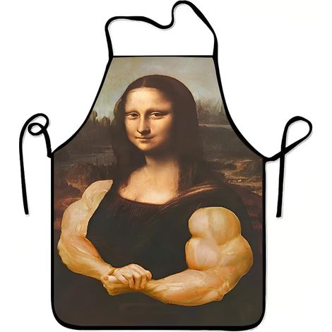 Tablier sans manches à motif « » (60 x 80 cm, polyester) – Idéal pour les fêtes, les barbecues et comme cadeau (1/5)