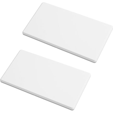 Plaque murale de couverture blanche 2PCS plaque murale blanche sans vis plaque en plastique 1-Gang couverture de sortie de dispositif vide pour les prises ou les interrupteurs inutilisés (1/5)