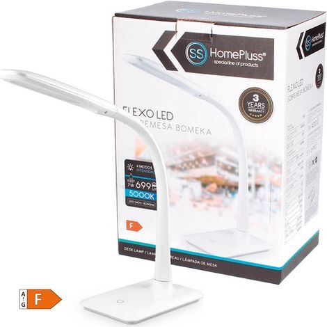 Flexo sobremesa LED Bomeka 7W Blanco