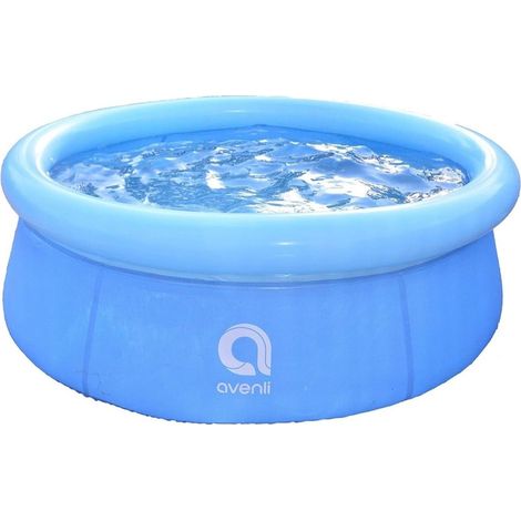 TRADE SHOP - Piscina Ad Anello Gonfiabile Per Famiglia 183x50cm Fuori Terra Esterni Cortile 017552 - (1/5)