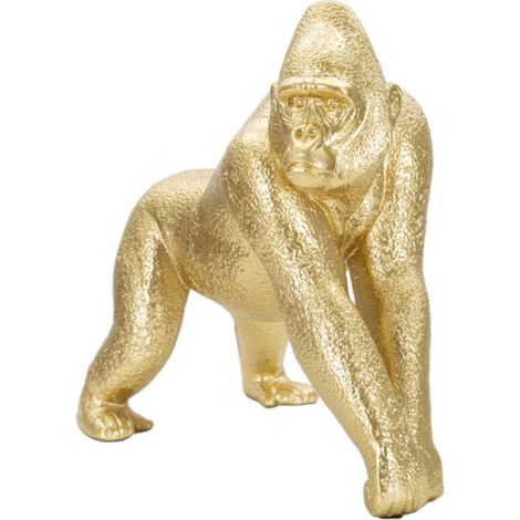 Statuette Design en Résine "Gorille" 24cm Or (1/5)