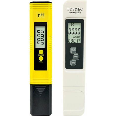 pH-mètre numérique et testeur de qualité de l'eau, TDS, EC, jaune, pour piscines, aquariums, spas et tests rapides-AquaForge (1/5)